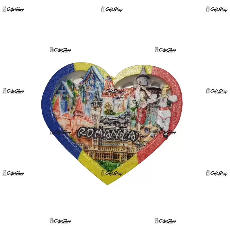 Magnet forma inima din rasina